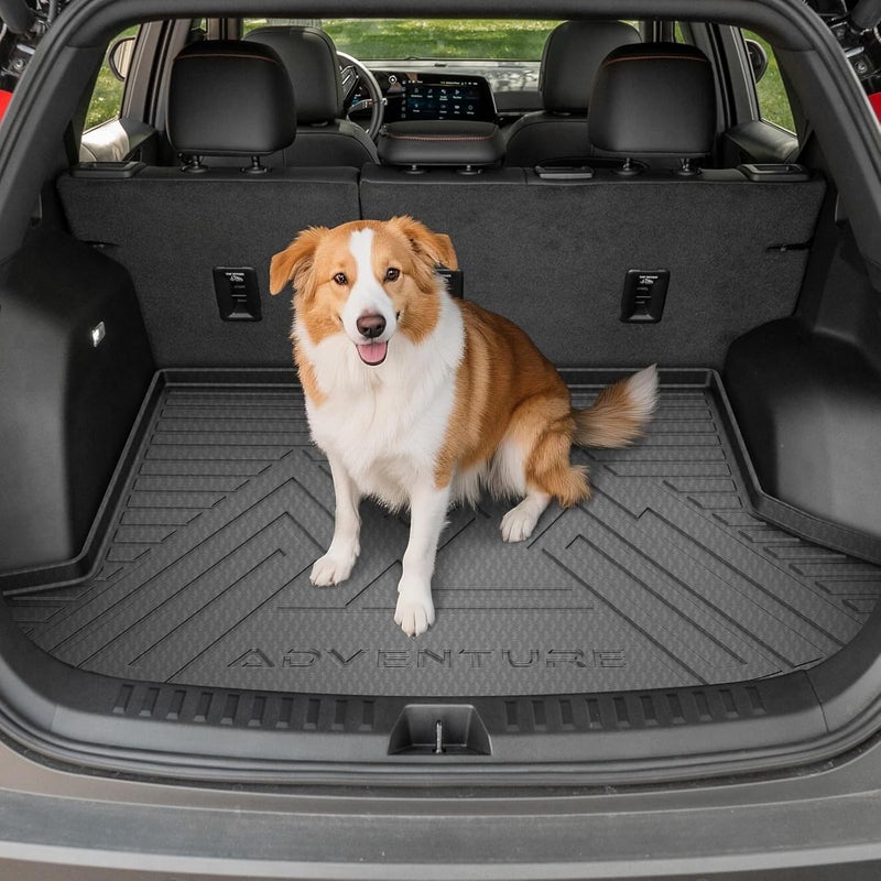 KUST Cargo Trunk Mat for 2023-2025 Kia Sportage Accessories (Include Hybrid, Not for PHEV), Rear Trunk Liner All Weather TPE Rubber Raised Edge - Image 4